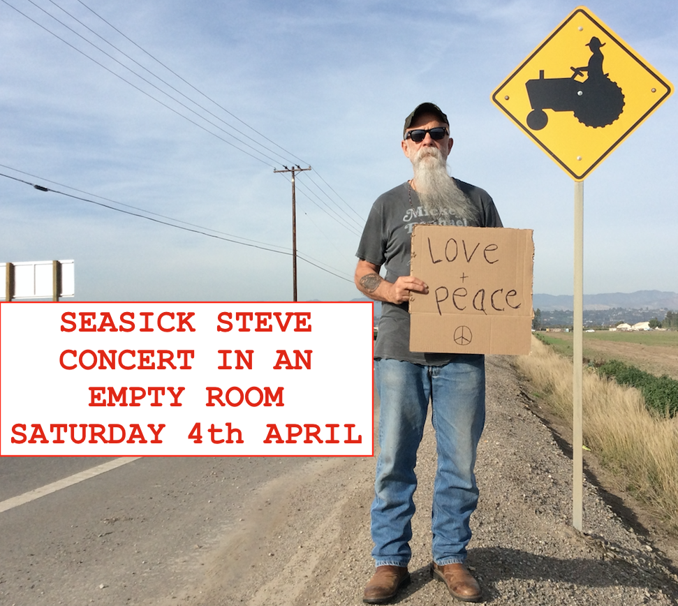 Seasick Steve YOUTUBE CONCERT – 4th APRIL 8PM (UK TIME) | Seasick Steve